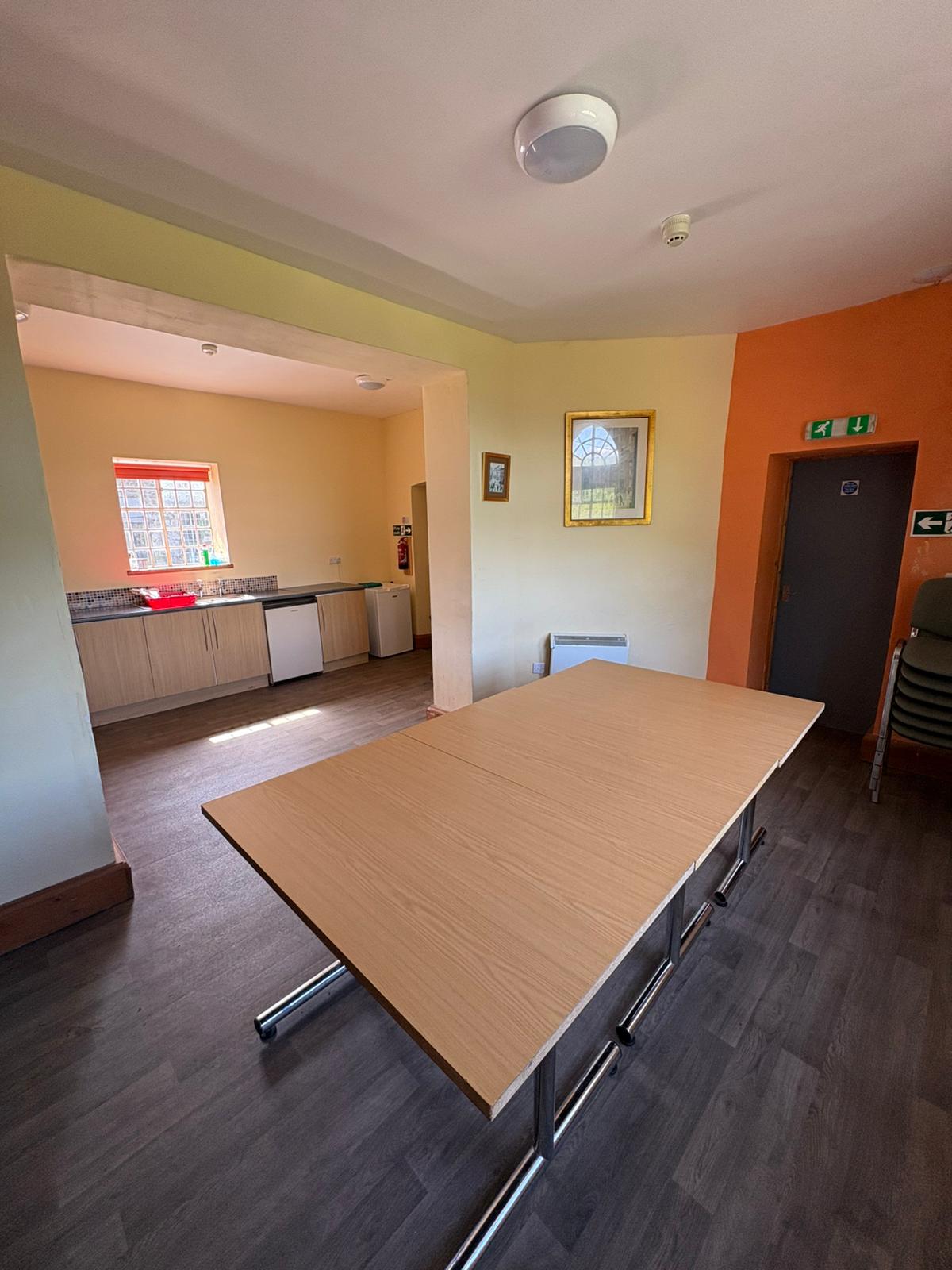 Dining area and kitchen